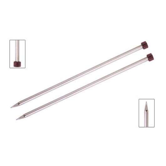 KnitPro Nova Cubics Stickor / Jumperstickor Mässing 35cm 4,00mm / 13.8in US6