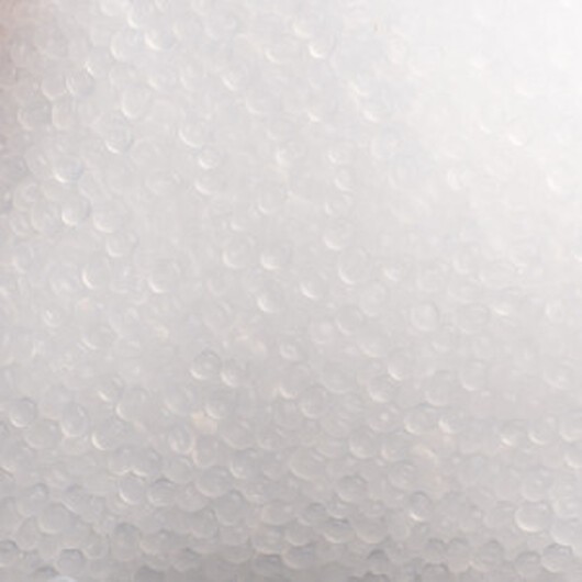 Plast hagel / plastgranulat / fyllning av docka transparent 500g