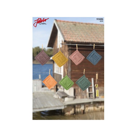 Järbo Disktrasor till veckans alla dagar - Disktrasor Stick-mönster 21x19 cm - 7 st.