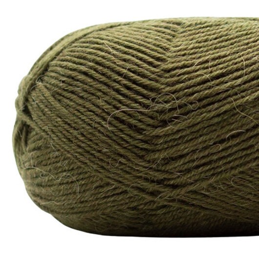Kremke Soul Wool Edelweiss Alpaka 049 Mörk Oliv