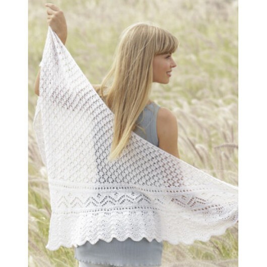 Tender Kiss by DROPS Design - Sjal Stick-mönster 200x60 cm