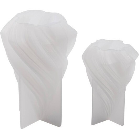 Silikonform, julgranar, H: 8+11 cm, diam. 5+7 cm, 2 st / 1 frp.