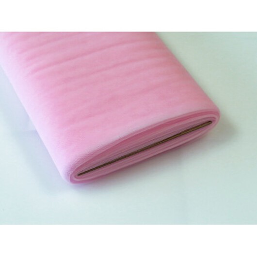 Brudtyll Nylon 24 Ljus Rosa 280cm - 50cm