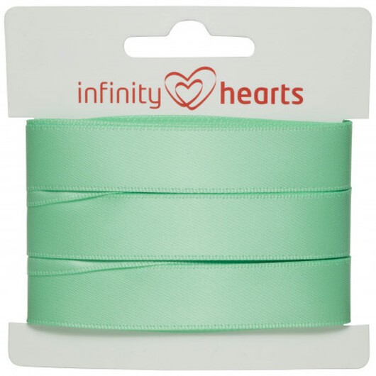 Infinity Hearts Satinband Dubbelsidigt 15mm 530 Mint - 5m