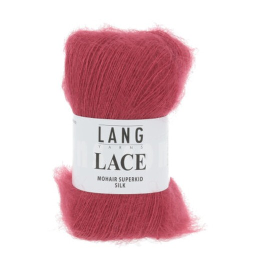Lang Yarns Garn Lace 60 Röd