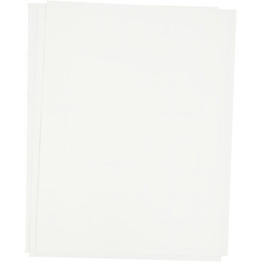 Transferark, ark 21,5x28 cm, till ljusa och mörka textilier, vit, 3 ark/ 1 förp.