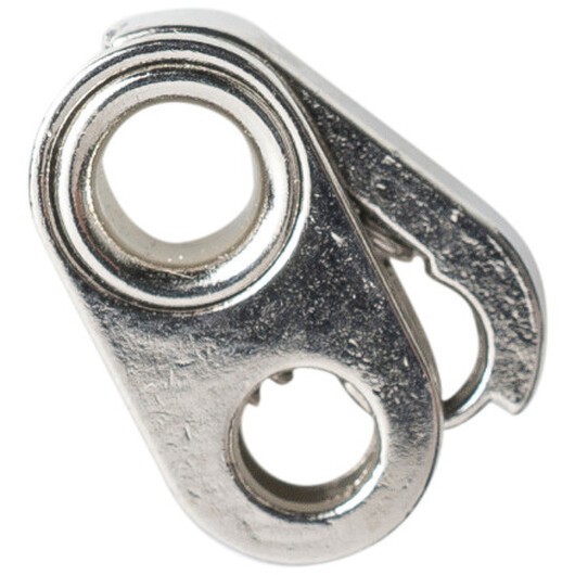 Snörstopp Dubbel Metall Silver 15mm - 1 st