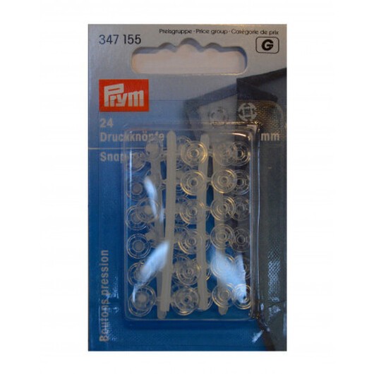 Prym Tryckknappar Transparent 7mm 24 st.