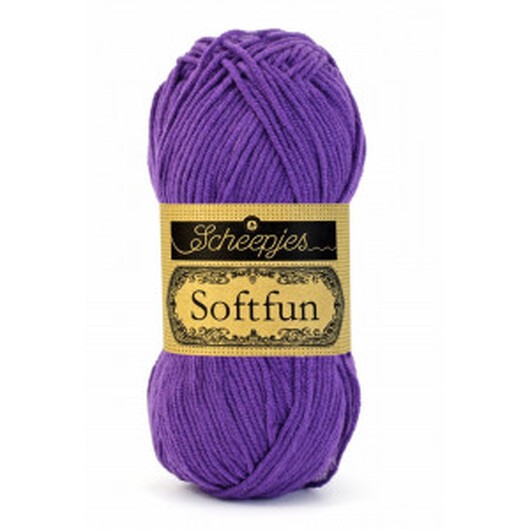 Scheepjes Softfun Garn Unicolor 2515 Lila