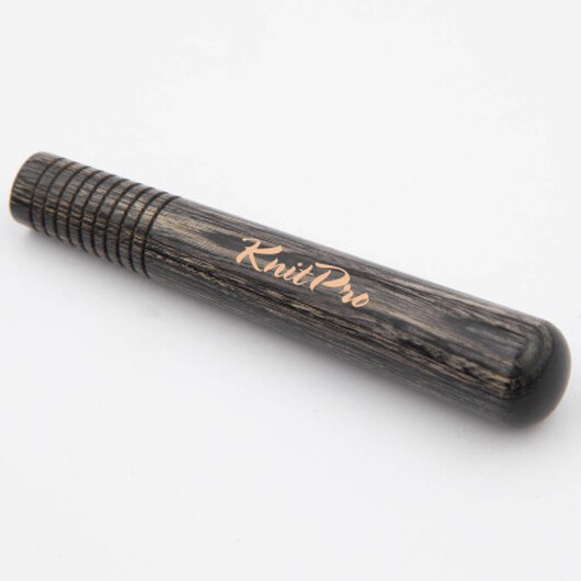 KnitPro Oasis grå trä utbytbart virknålshandtag