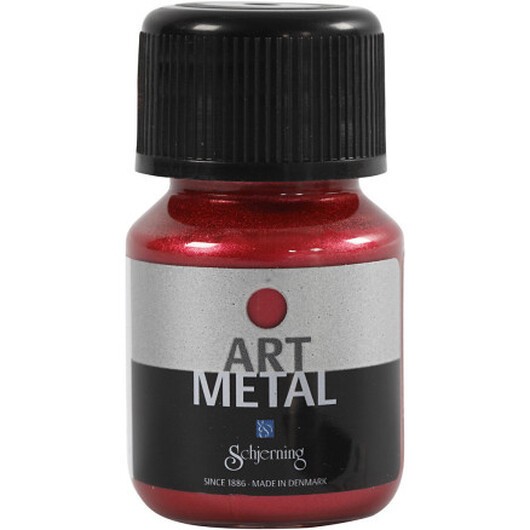 Art Metal Färg, lavaröd(5112), 30 ml/ 1 flaska