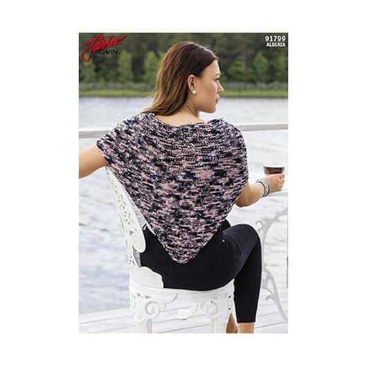 Â Järbo Trekantssjal - Sjal Stickmönster 107x50cm