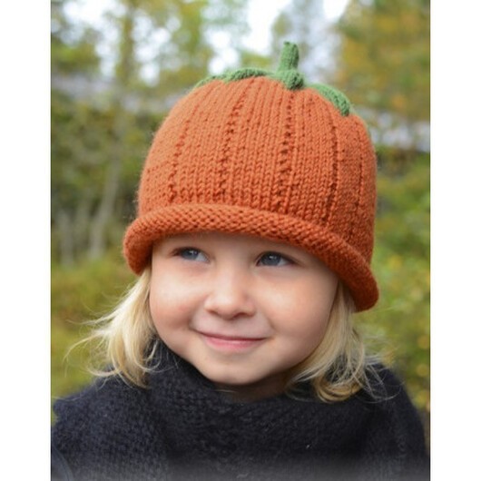 Â Sweet Pumpkin by DROPS Design - Mössa stickmönster str. 0/6 mån - 7/8 år