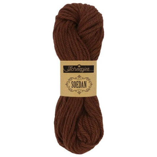Scheepjes Soedan Garn 1338 Mörk Brun