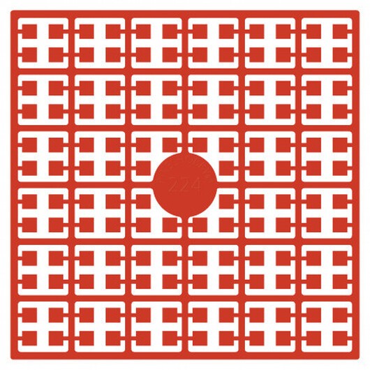 Pixelhobby Midi Pärlor 224 Ljus Orangeröd 2x2mm - 140 pixels