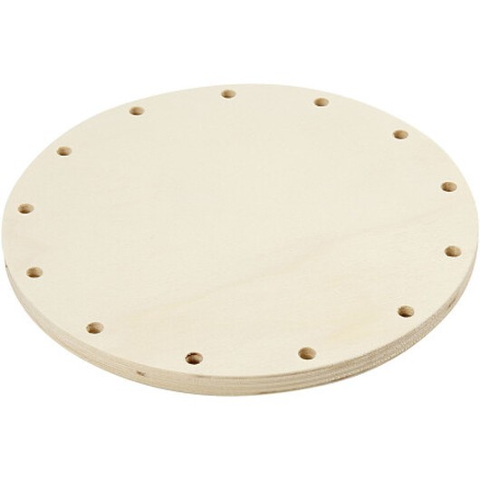 Bas för korgflätning, diam. 18 cm, tjocklek 10 mm, 1 st.