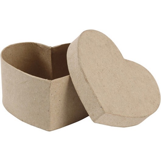 Hjärtask, H: 6 cm, storlek 11,5x11,5 cm, 1 st.