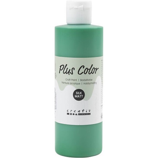 Plus Color Hobbyfärg, briljantgrön, 250 ml/ 1 flaska