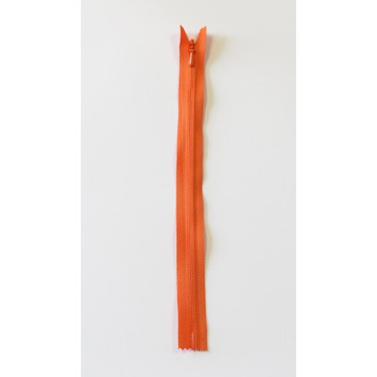 YKK Osynlig Dragkedja/Blixtlås Fast Orange 4mm - 23cm