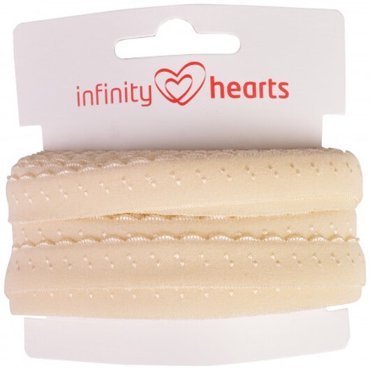Infinity Hearts Vikresår Spets 22/11mm 810 Natur - 5m