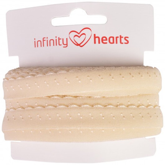 Infinity Hearts Vikresår Spets 22/11mm 810 Natur - 5m