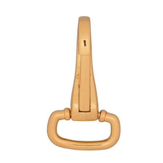 Infinity Hearts Karbinhake med D-ring Mässing Ljus Guld 50mm - 1 st