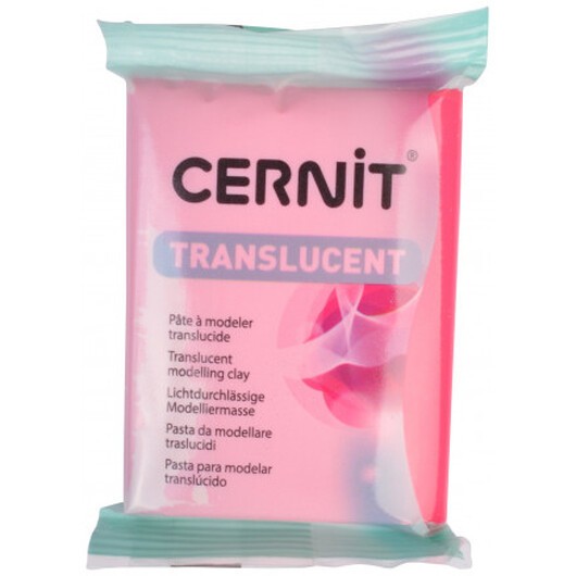 Cernit Modellera Transparent 130 Rubinröd 56g