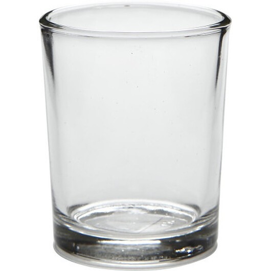 Värmeljusstakar, H: 6,5 cm, Dia. 4,5-5,5 cm, 120 ml, 12 st./ 1 förp.