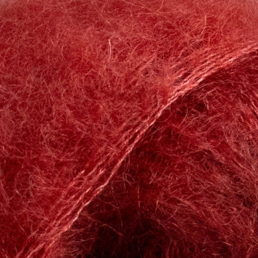 Järbo Fin Mohair Silk Garn 33 Mörkröd
