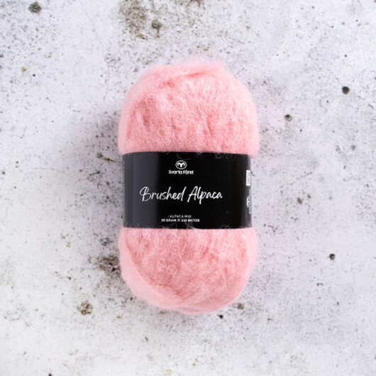 Svarta Fåret Brushed Alpaca Garn 23 Persika