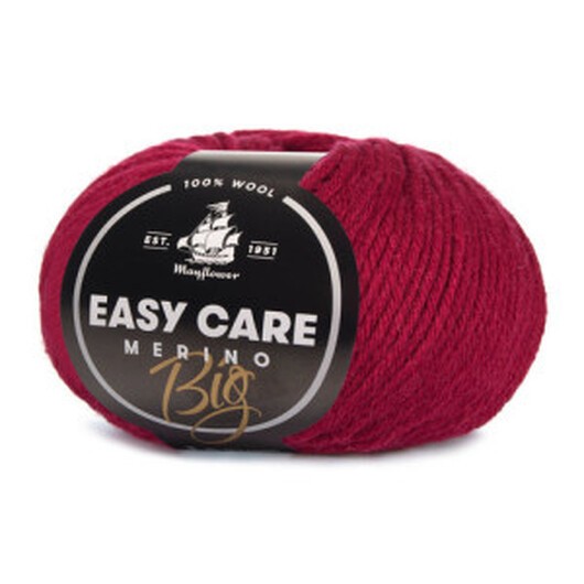 Mayflower Easy Care Big Garn Unicolor 127 Vinröd