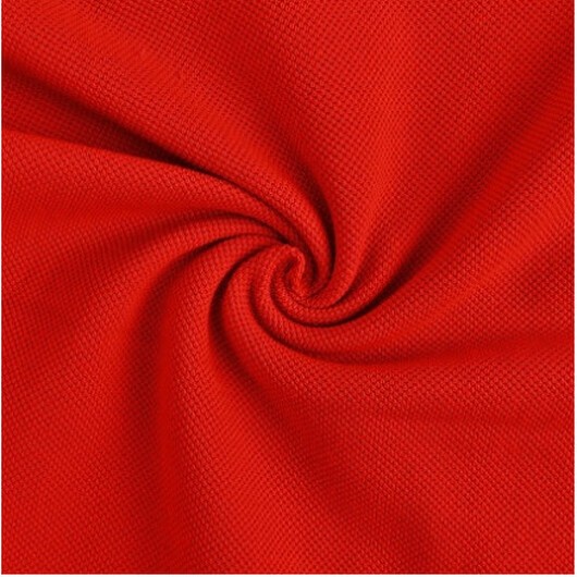 Polo bomullsjersey 155cm 015 röd - 50cm