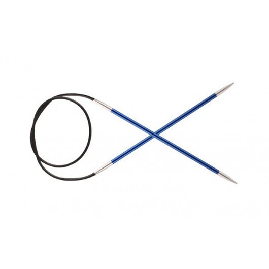 KnitPro Zing Aluminium Rundstickor 80cm 4,00mm / 31.5in US6 Sapphire