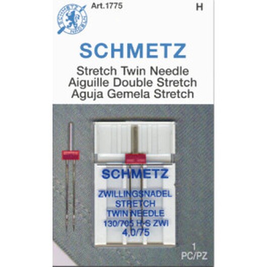 Â Schmetz Symaskinsnål Tvilling Stretch 130/705 H-S Zwi Str. 4,0-75 - 2 st