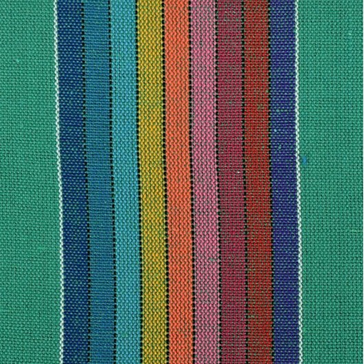 Canvas m/Ränder Tyg 150cm 025 Multi - 50 cm