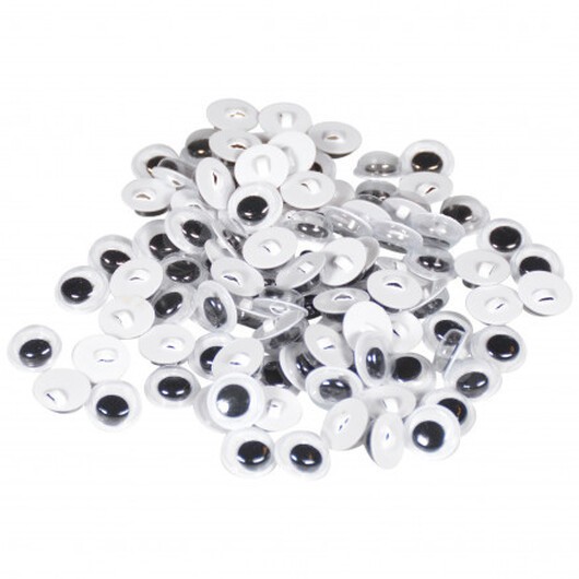 Infinity Hearts Rörliga Ãgon Set i Plastlåda till fastsömnad 10mm - 100 st