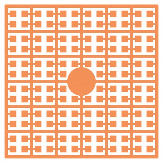 Pixelhobby Midi Pärlor 429 Mörk Aprikos Hudfärg 2x2mm - 140 pixels