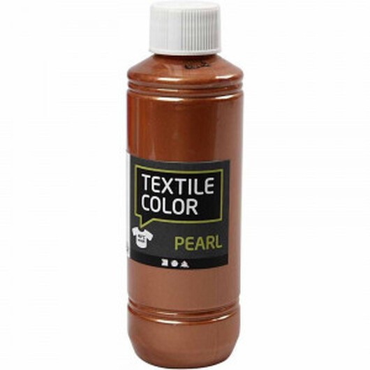 Textilfärg, koppar, pärlemor, 250 ml/ 1 flaska