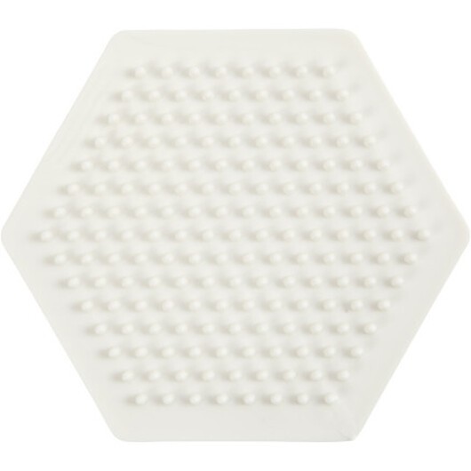Nabbi BioBeads Pärlplatta, hexagon, storlek 8,5x8,5 cm, medium, 1 st.