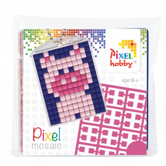 Pixelhobby Presentask Nyckelringsset Gris 3x4cm