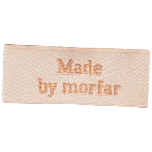 Label Made by Morfar Sandfärgad - 1 st