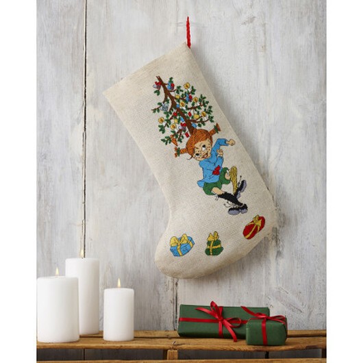 Permin Broderikit Pippi dansar 28x44 cm