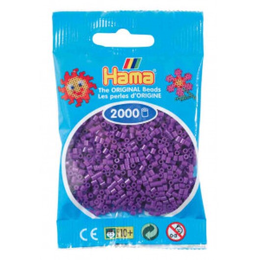 Hama Mini Pärlor 501-07 Lila - 2000 st.