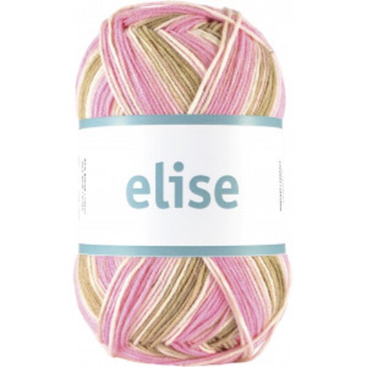 Järbo Elise Garn 69026 Marshmallow Brun Print