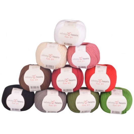 Infinity Hearts Rose 8/4 Garnpaket 02 Jul - 10 st