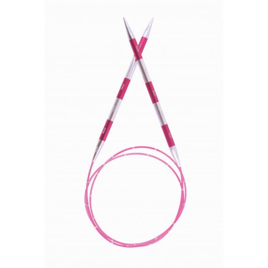 KnitPro SmartStix Rundstickor Aluminium 100cm Rosa 2,50mm