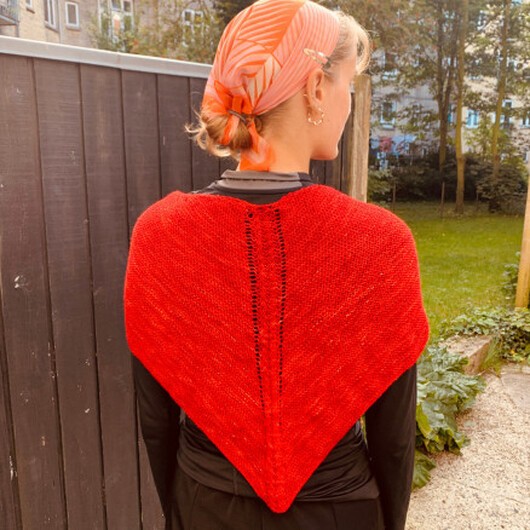 V-Neck Sjal av Rito Krea - Sjal Stickmönster 45x100 cm