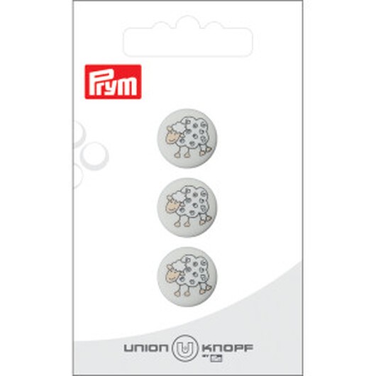 Prym Fabric Button Sheep 15mm - 3 st.