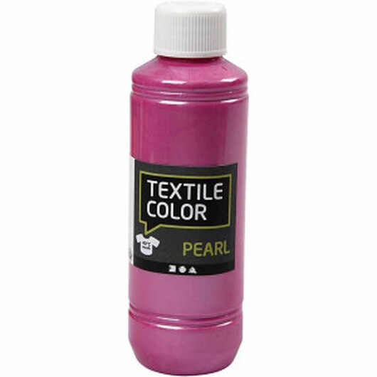 Textilfärg, cyklamen, pärlemor, 250 ml/ 1 flaska