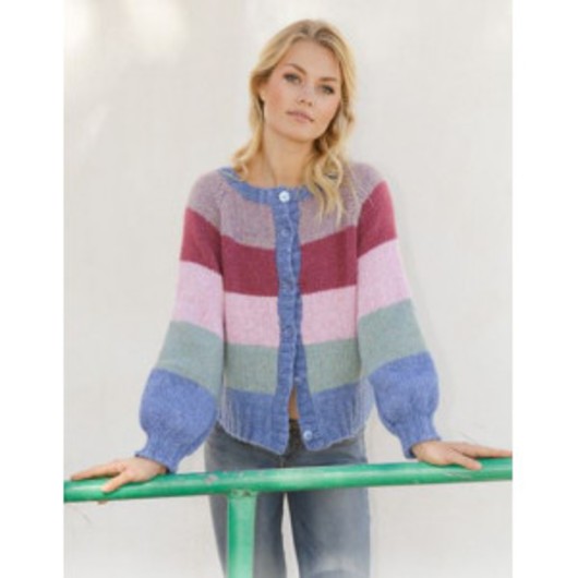 Sweet Country Sunrise Jacket by DROPS Design - Jacka stickmönster str. S - XXXL